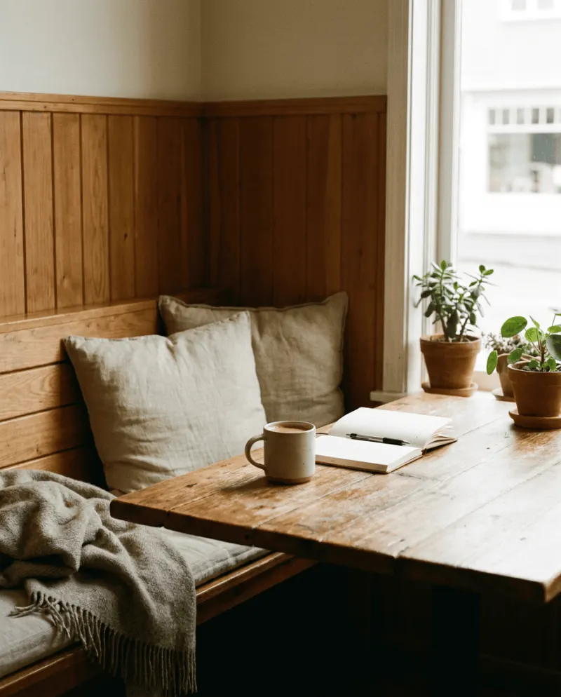 Morning cafe corner